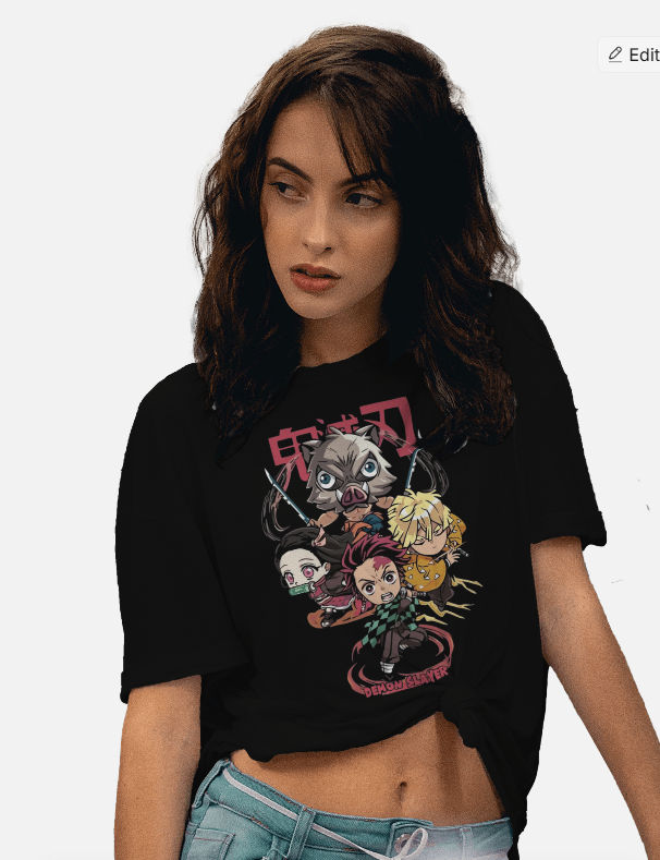 Women Demon Slayer Oversized T-Shirt