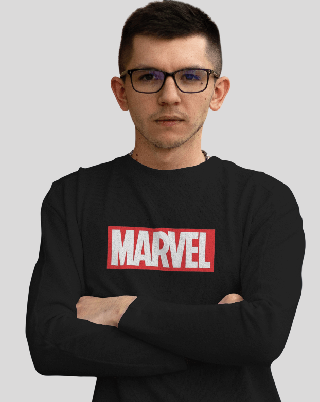 Men's Marvel Full Sleeve T-Shirt