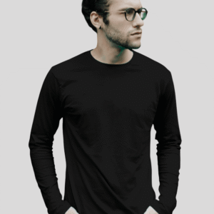 Men's Black Full Sleeve T-Shirt