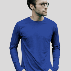 Men's Blue Full Sleeve T-Shirt