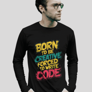 Men's Typographic Full Sleeve T-Shirt