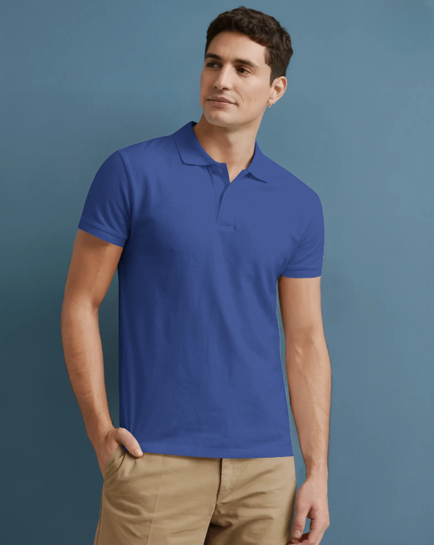 Men's Royal Blue Polo T-shirt