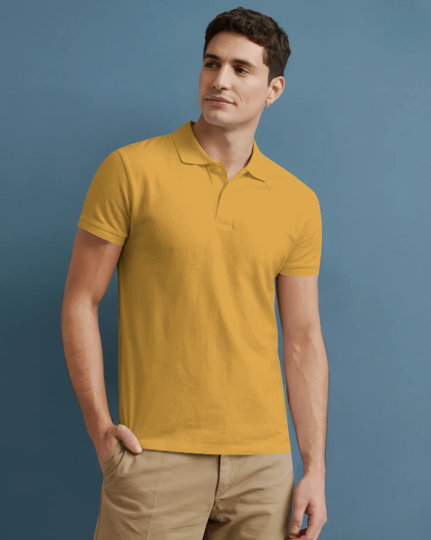 Men's Yellow Polo T-shirt