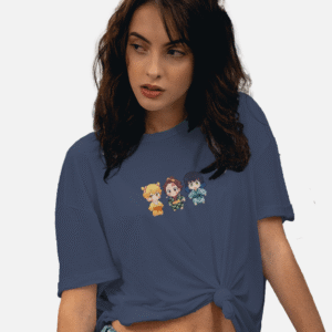 Women Demon Slayer Trio Oversized T-Shirt