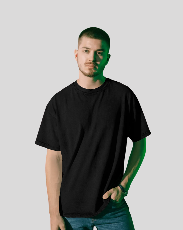 Men's Black Oversized T-Shirt