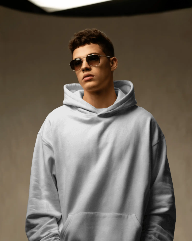 Men's White Hoodie