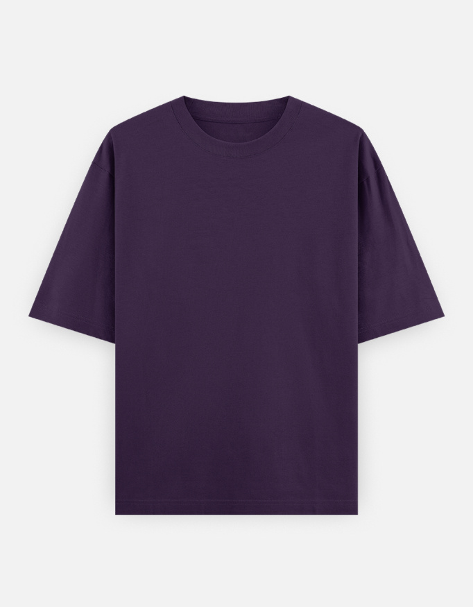 Women Oversized Plain T-Shirt