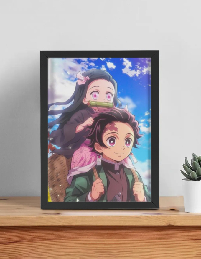 Tanjiro & Nezuko Framed Poster