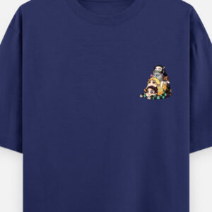 Men's Blue Tanjiro Oversized T-Shirt