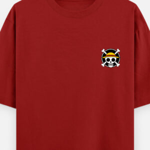 Men's Red One Piece Oversized T-Shirt